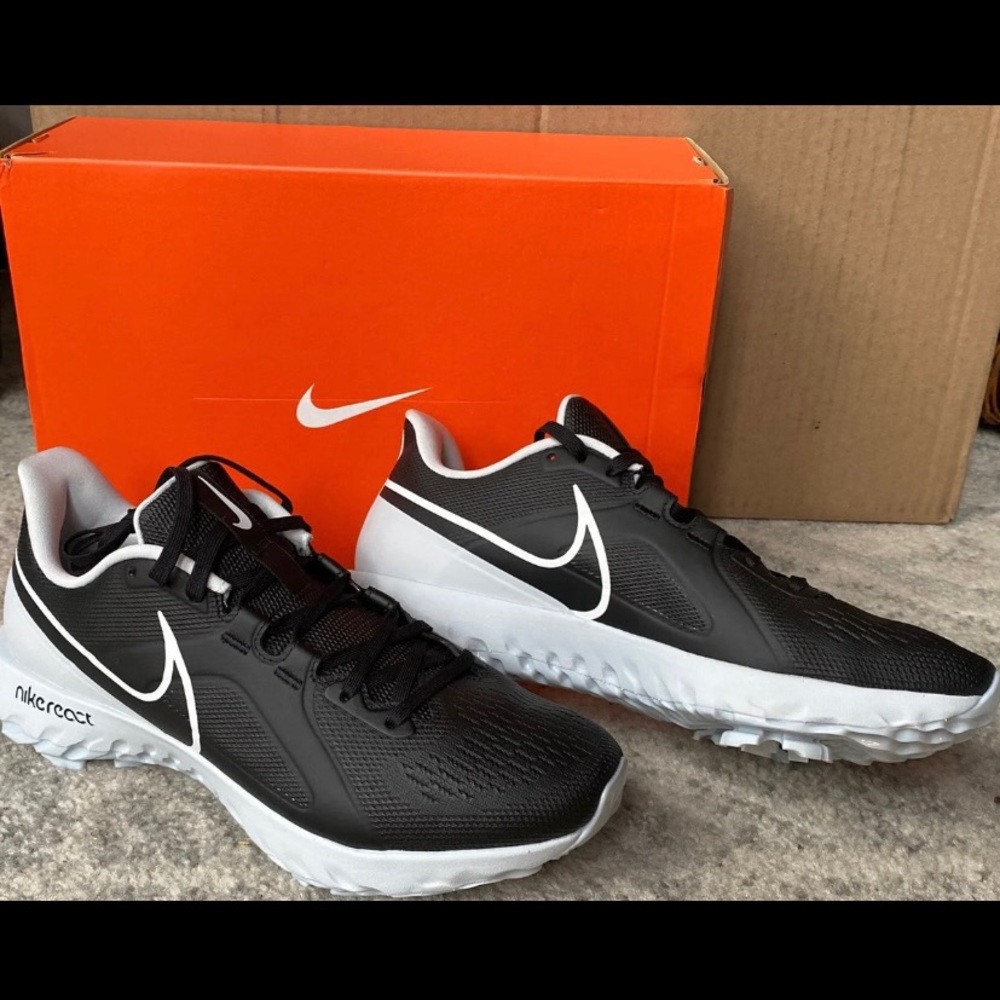 Men’s Nike React Infinity Pro (W) Size 10 Black / White Golf Shoes